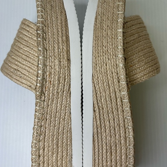 🤩”Wild Pair” Shermer Slide Espadrille Platform Sandals Beige w/White Soles” - Picture 9 of 16